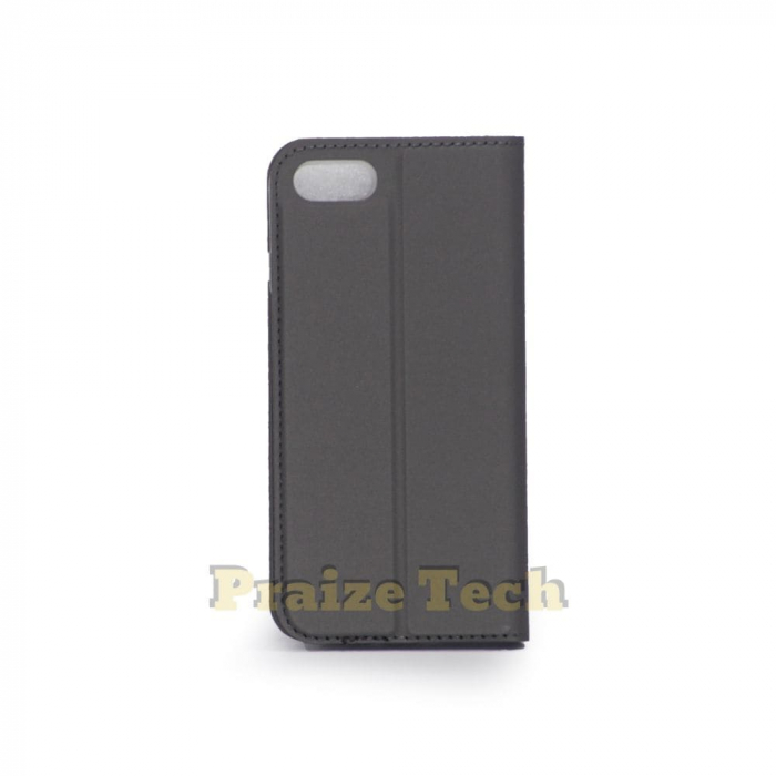 Husa Toc iPhone 8, FlipCover Magnet, Model Gri - Carcasa pentru Protectie Antisoc Smartphone [3]