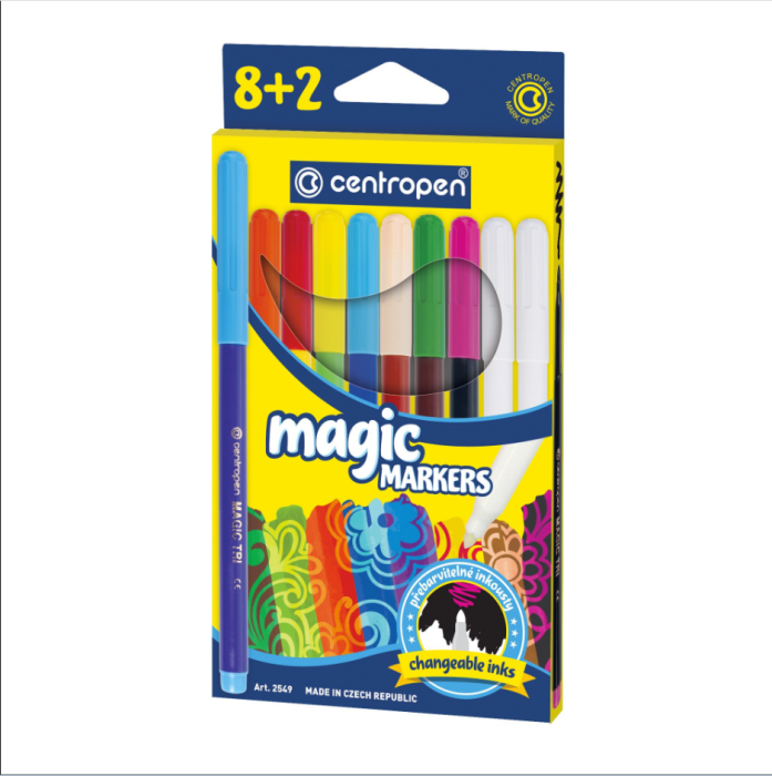 Carioca Centropen Magic - 8 +2 Culori/Set [1]