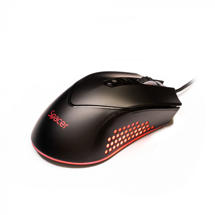 Mouse Gaming Spacer, RGB, 12000 DPI, SPGM Alien Nova - LED RGB, 10 Moduri [3]