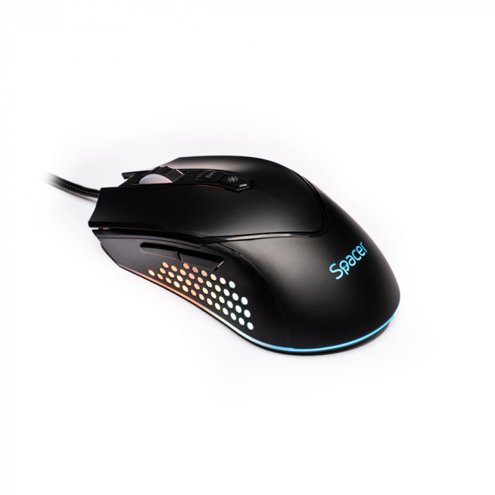 Mouse Gaming Spacer, RGB, 12000 DPI, SPGM Alien Nova - LED RGB, 10 Moduri [6]
