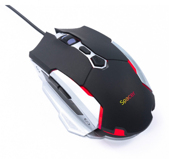 Mouse Gaming Spacer, RGB, 3200 DPI, SPGM Pulsar Lite - LED RGB [3]