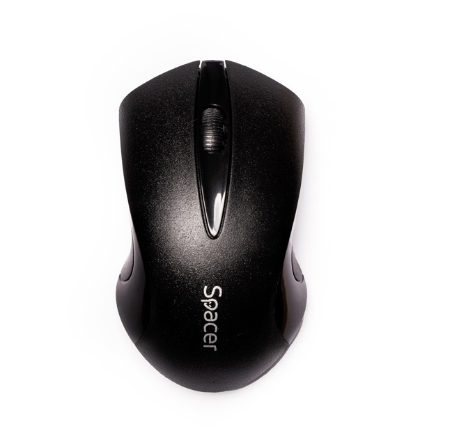 Mouse Wireless Spacer, Negru, 1000 DPI, SPMO-W12 - Ideal pentru Birou sau Acasa [3]