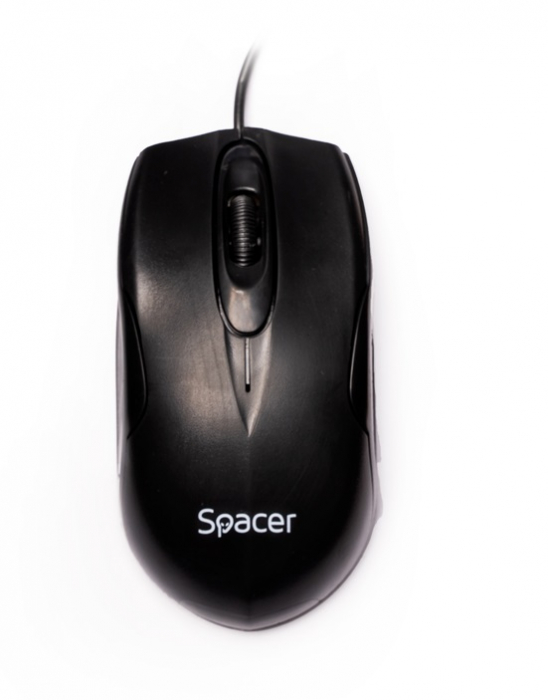 Mouse Spacer, Negru, 800 DPI, SPMO-M11 - Ideal pentru Birou sau Acasa [3]