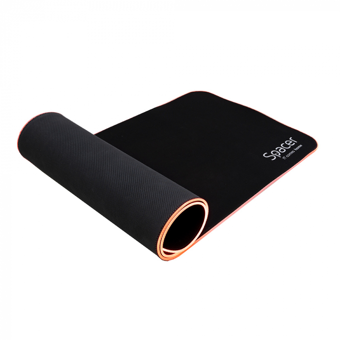 Mousepad Spacer Gaming, RGB-B, 900x300mm, Cauciuc si Textil – Iluminare RGB [4]