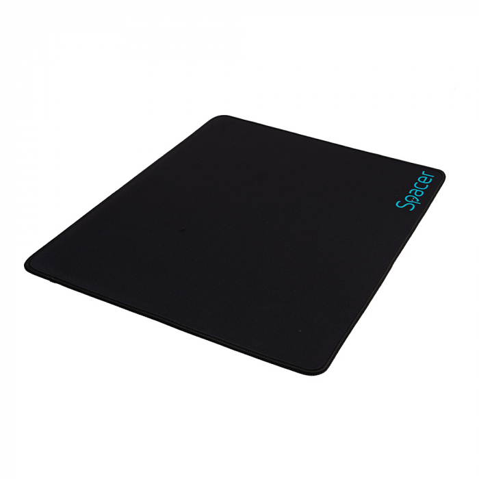Mousepad Spacer Gaming, Negru, 350x250mm, Cauciuc si Textil [2]