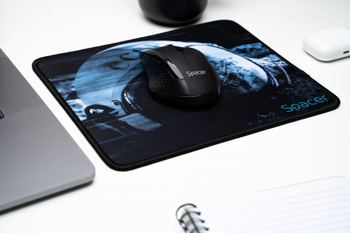 Mousepad Spacer Gaming, Pad-PICT, 250x210mm, Cauciuc si Textil [4]