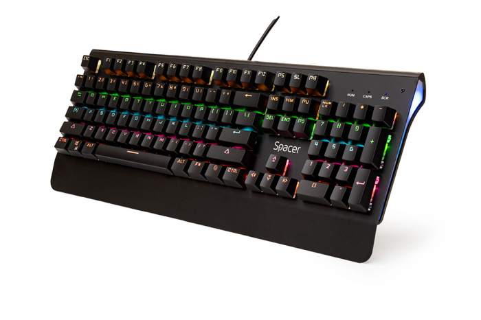 Tastatura Mecanica Spacer USB, RGB, 104 Taste, MK01 [2]