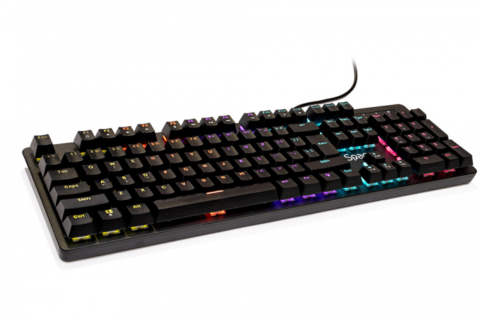 Tastatura Mecanica Spacer USB, RGB, 104 Taste, Warrior [4]