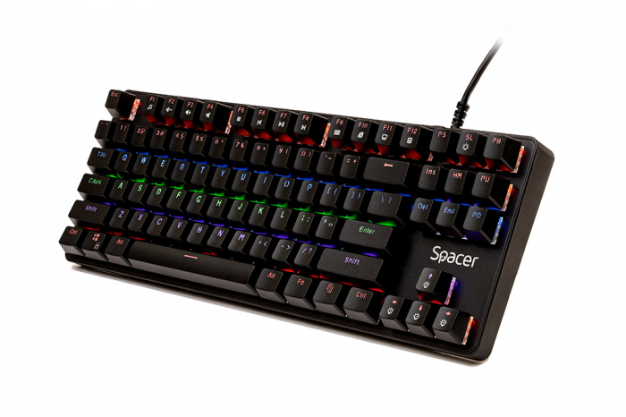 Tastatura Mecanica Spacer USB, RGB, 87 Taste, Immortal [3]