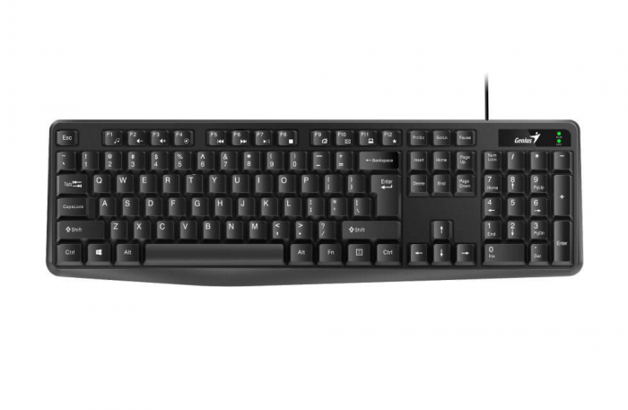 Tastatura USB Genius, Negru, 104 Taste, KB-117 - Ideal pentru Birou sau Acasa [1]