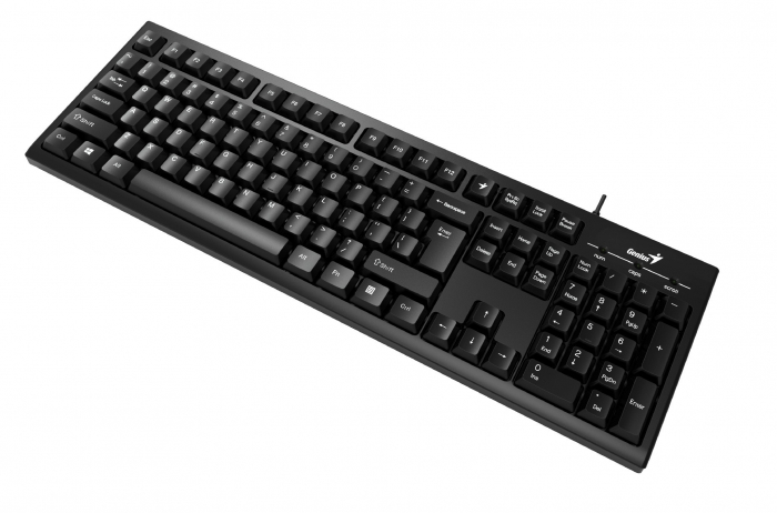 Tastatura USB Genius, Negru, 104 Taste, KB-100 - Ideal pentru Birou sau Acasa [3]