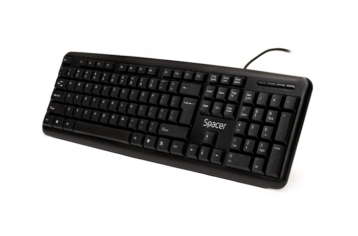 Tastatura USB Spacer, Negru, 104 Taste, SPKB-520 - Ideal pentru Birou sau Acasa [4]