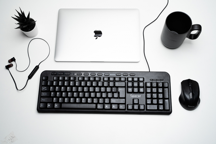 Tastatura USB Spacer, Negru, 104+11 Taste, SPKB-169 - Ideal pentru Birou sau Acasa [5]