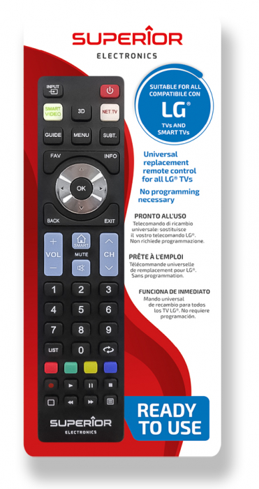 Telecomanda universala Toshiba RM-D602, Model Alb pentru TV [2]