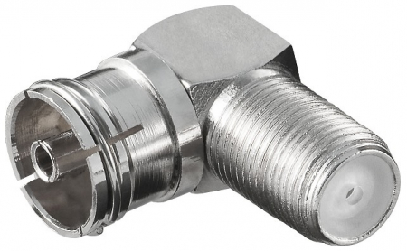 Adaptoare - Adaptor Coax Mama - F Mama 90