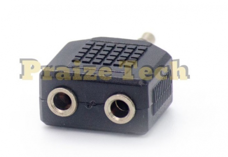 Adaptoare Audio - Adaptor Jack-2x Jack 3.5mm, Model Negru, Splitter pentru Sisteme Audio