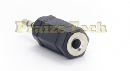 Adaptor Jack 3.5mm Mama - Jack 2.5mm Tata, Model Negru - pentru Sisteme Audio [2]