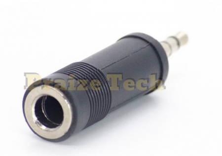Adaptor Jack 6.3mm Mama - Jack 3.5mm Tata, Model Negru, pentru Sisteme Audio [3]