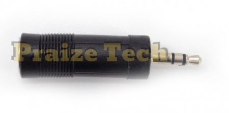 Adaptor Jack 6.3mm Mama - Jack 3.5mm Tata, Model Negru, pentru Sisteme Audio [4]