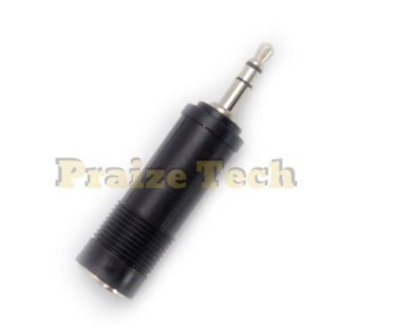 Adaptoare Audio - Adaptor Jack 6.3mm Mama - Jack 3.5mm Tata, Model Negru, pentru Sisteme Audio