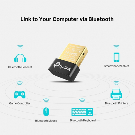 Adaptor Wireless Bluetooth, TP-Link UB400 - Dongle pentru Bluetooth 4.0 [3]