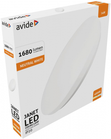 Aplică Plafonieră LED 24W 380*60mm NW 4000K Janet [1]