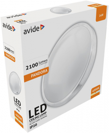 Aplică Plafonieră LED 24W 380*110mm NW 4000K Pandora [1]