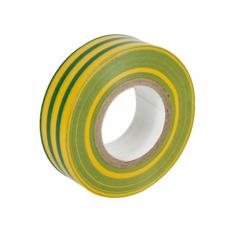 Unelte si Testere - Banda Izolatoare, Model Galben-Verde, 0.13x19mm, 10m Lungime - Banda Izolatoare PVC pentru Cabluri Electrice