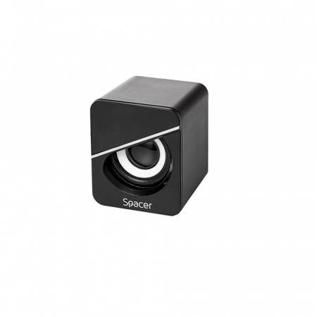Boxe 2.1 Spacer, Negru, Tornado, 11W(2X3W+5W), USB – Control Volum, Bass [3]