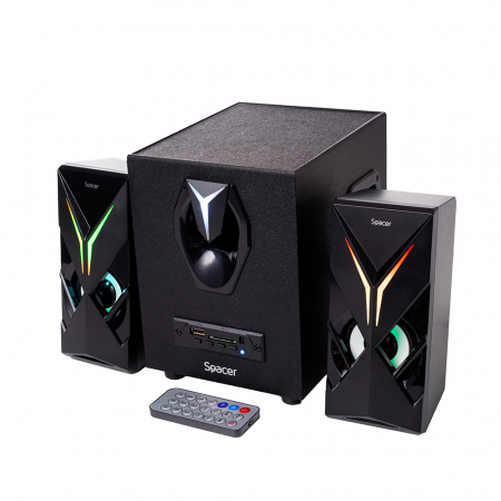 Boxe - Boxe 2.1 Spacer, BT- Hurricane, 14W(2X3W+8W), USB – Bluetooth si Jack
