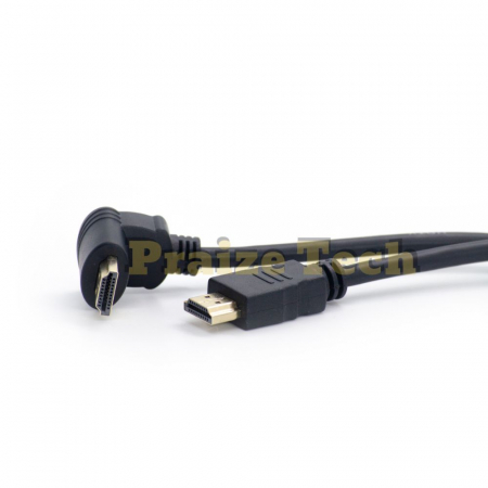 Cablu HDMI 19 Pini, 90 Grade, Lungime 1.5m - pentru TV HD, Monitoare sau Console [1]