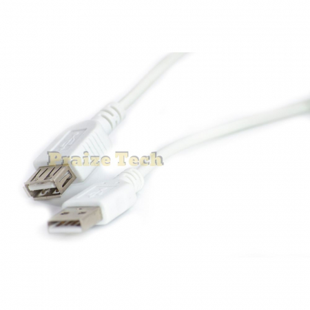 Cablu USB A Tata-Mama Alb, Versiune 2.0, 1.5 M Lungime – Prelungitor Extensie USB Tip Mama Tata [2]