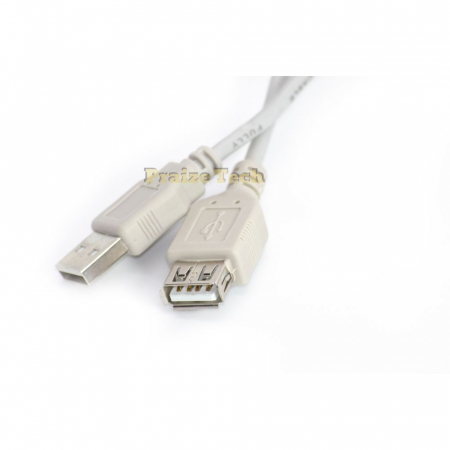 Cablu USB A Tata-Mama Gri, Versiune 2.0, 3 M Lungime - Prelungitor Extensie USB Tip Mama Tata [3]