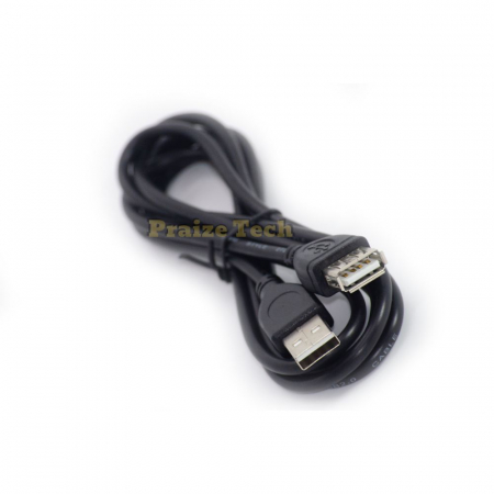 Cabluri USB - Cablu USB A Tata-Mama Negru, Versiune 2.0, 1.8 M Lungime - Prelungitor Extensie USB Tip Mama Tata