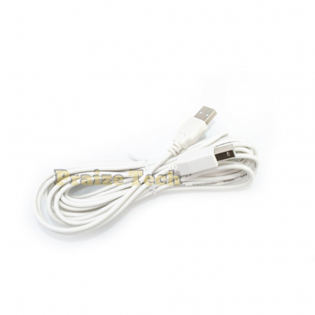 Cablu USB A Tata - USB B Tata, Alb, Cablu Imprimanta, 3m Lungime - Ideal pentru Scanner, HDD extern, Hub USB [2]