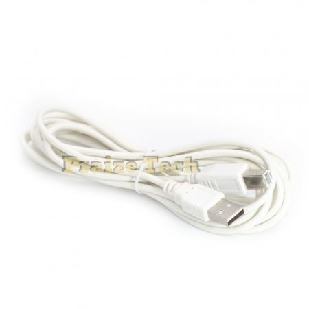 Cabluri USB - Cablu USB A Tata - USB B Tata, Alb, Cablu Imprimanta, 3m Lungime - Ideal pentru Scanner, HDD extern, Hub USB