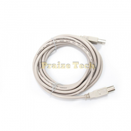 Cablu USB A Tata - USB B Tata, Gri, Cablu Imprimanta, 2.5 M Lungime - Ideal pentru Scanner, HDD extern, Hub USB [5]