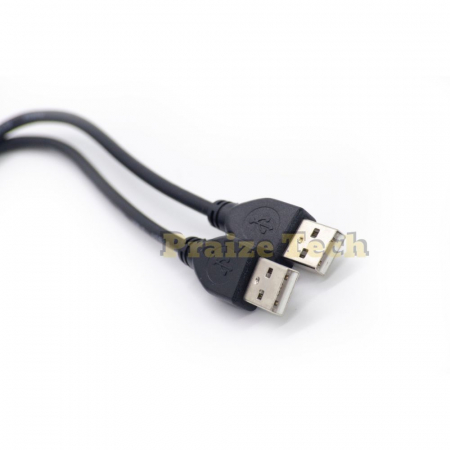 Cablu USB Tata A-A, Model Negru, Lungime 1.8m - Cablu USB Tata A pentru Calculator, Consola, Media Player [1]