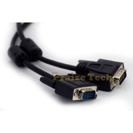 Cablu VGA de Monitor, 15 Pini, Tata-Tata, 1.5m Lungime - Tip Male-Male pentru Monitor sau Proiector [2]