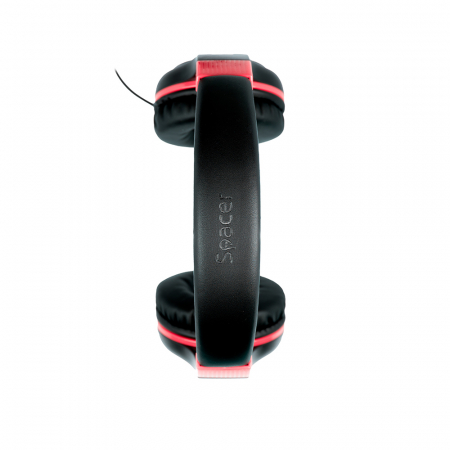Casti Spacer, Model Rosu, SPHS-Pearl-RD, Microfon – Conectare 2x Jack [3]
