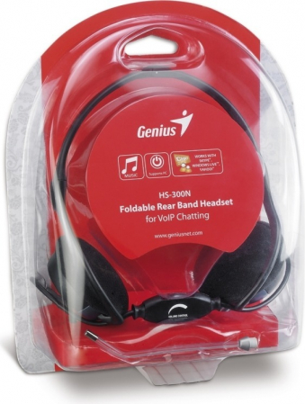 Casti Genius, Model Negru, HS-300N, Microfon – Conectare 2x Jack [4]
