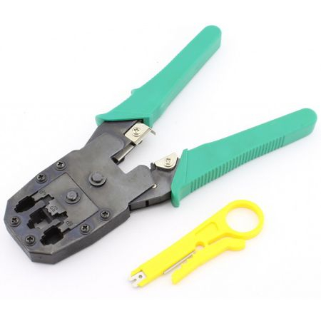 Unelte si Testere - Cleste Sertizat Universal 8p8c/6p6c/4p4c, Model Verde - pentru Sertizare Cabluri de Retea UTP/FTP