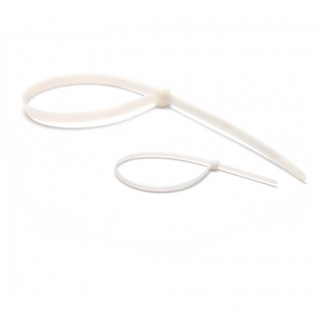 Coliere Plastic (Soricei) 4.8x400mm, Model Alb, 50 Buc – Fasete Prindere si Strangere [1]