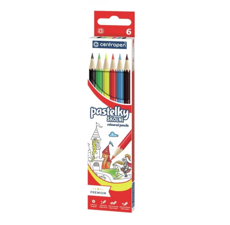 Creioane colorate Centropen 6/Set