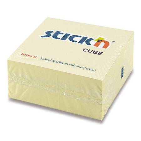 Notes - Cub Notes Autoadeziv 76x76 mm - 4 Culori Pal (400 file/buc)