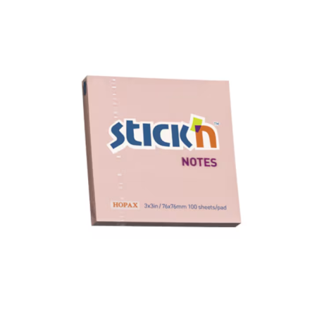 Notes - Cub Notes Autoadeziv 76x76 mm - Roz Pal (100 file/buc)