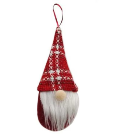 Decoratiuni - Elf de Craciun, Artezan, 16 cm, Rosu cu Model