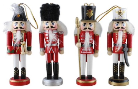 Decoratiuni - Figurine Lemn Spargatorul de Nuci 13cm - 4 Buc/Cutie