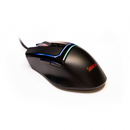 Gaming - Mouse Gaming Spacer, RGB, 12000 DPI, SPGM Alien Pro - LED RGB, 10 Moduri