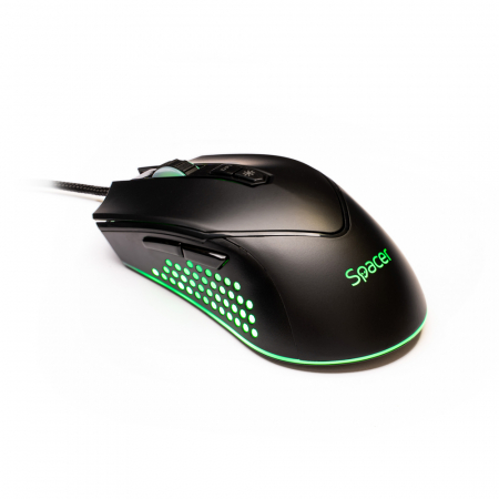 Gaming - Mouse Gaming Spacer, RGB, 12000 DPI, SPGM Alien Nova - LED RGB, 10 Moduri